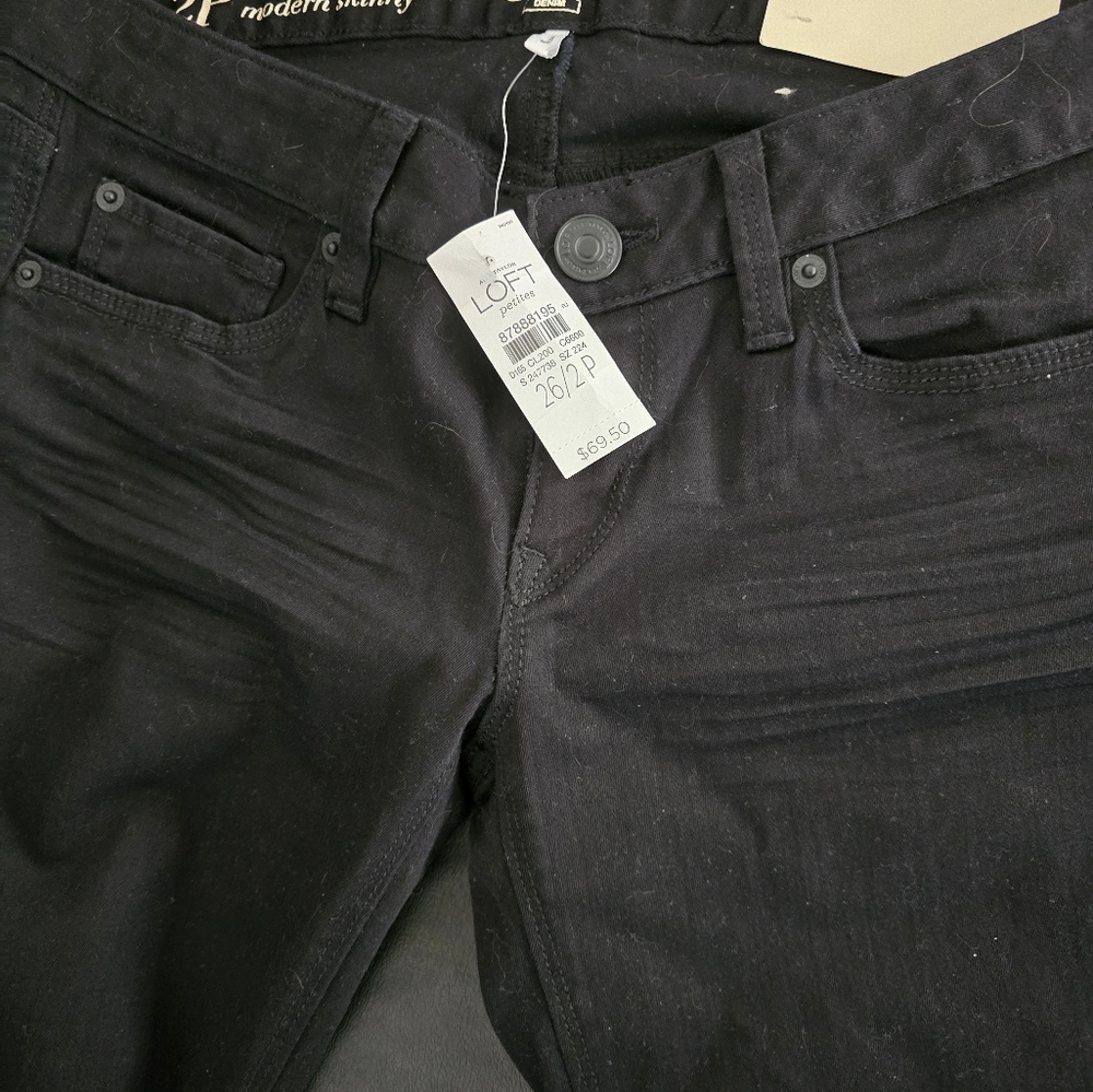 Ann Taylor Loft Black Modern Skinny Jeans